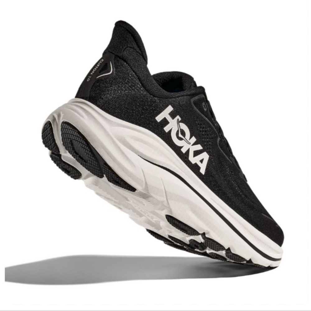 Hoka W Clifton Women's Sneakers Black/White 8.5B NWT - Picture 3 of 10